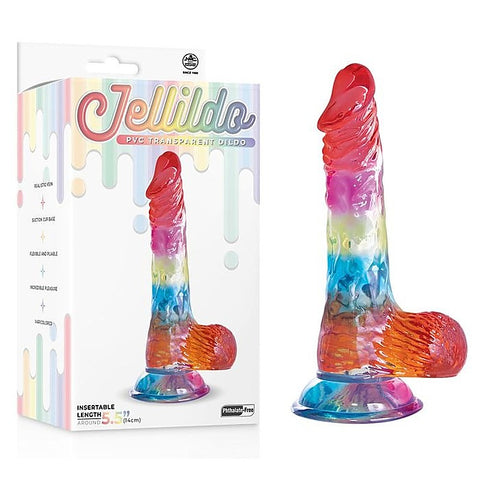 Excellent Power Jellido Clear Coloured 14 cm Suction Cup - Realistic Dildos