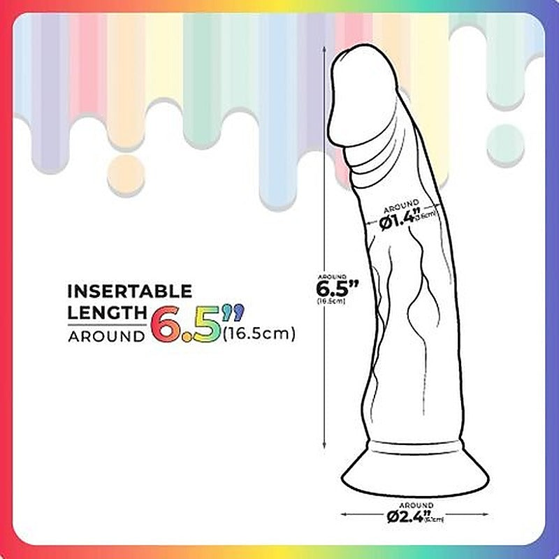 Excellent Power Jellido Multi Coloured Suction Cup Dildo - Realistic Dildos