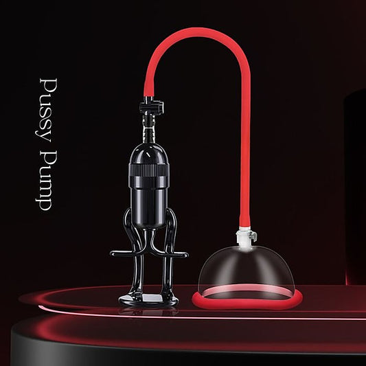 LuvPump Womens Vagina Enhancement Pump System Clear and Red - Pussy And Clit Toys
