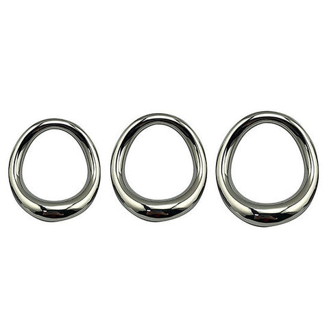 Stainless Steel Magnetic Curved Cock Ring by BDStyle - Steel Cock Rings