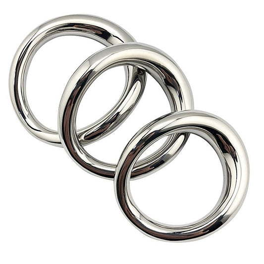 BDStyle Stainless Steel Magnetic Curved Cock Ring - Steel Cock Rings