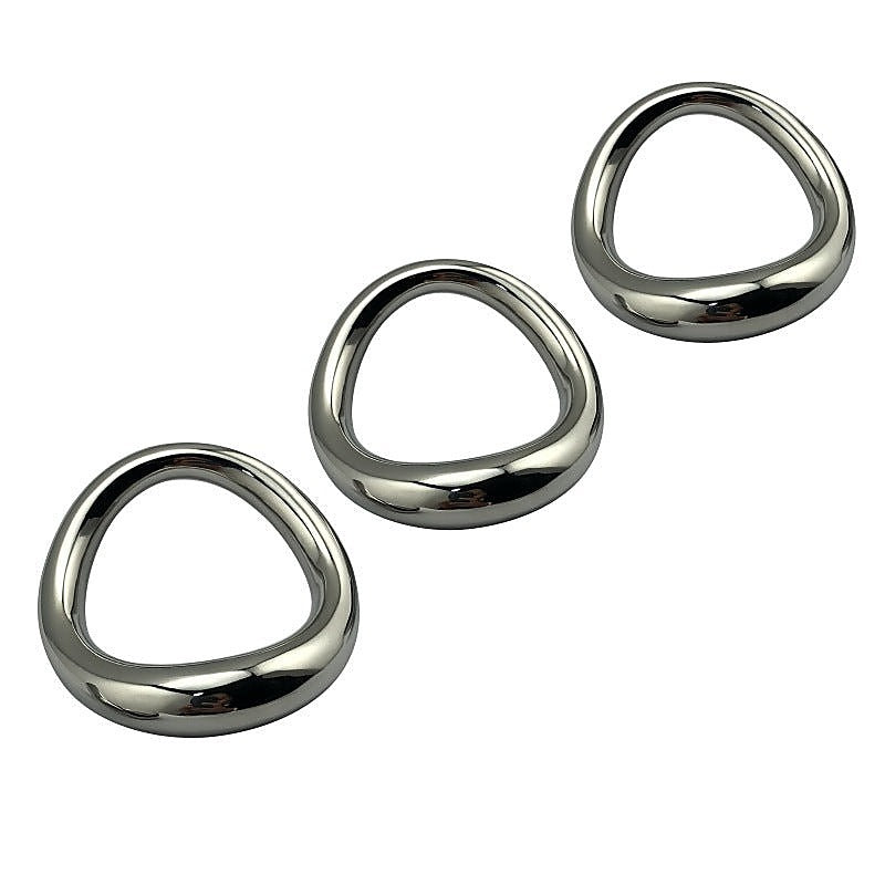 Stainless Steel Magnetic Curved Cock Ring by BDStyle - Steel Cock Rings