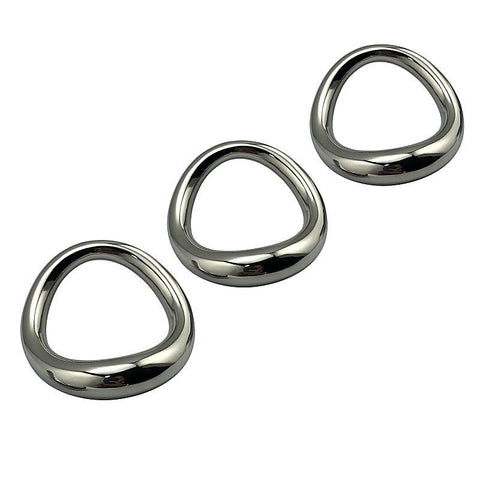 Stainless Steel Magnetic Curved Cock Ring by BDStyle - Steel Cock Rings