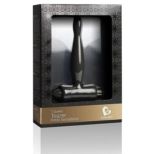 Rocks Off Petite Sensations Teazer Anal Vibrator Black - Butt Plugs