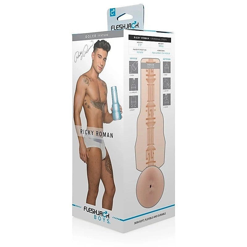 Fleshjack Boys Ricky Roman Dolce Male Masturbator - Fleshlight Male Masturbators