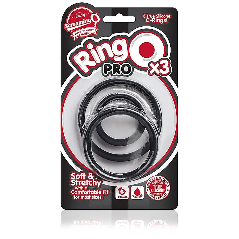 RingO Pro X3 Super Stretchy Cock Rings Set by Screaming O - Stretchy Cock Rings