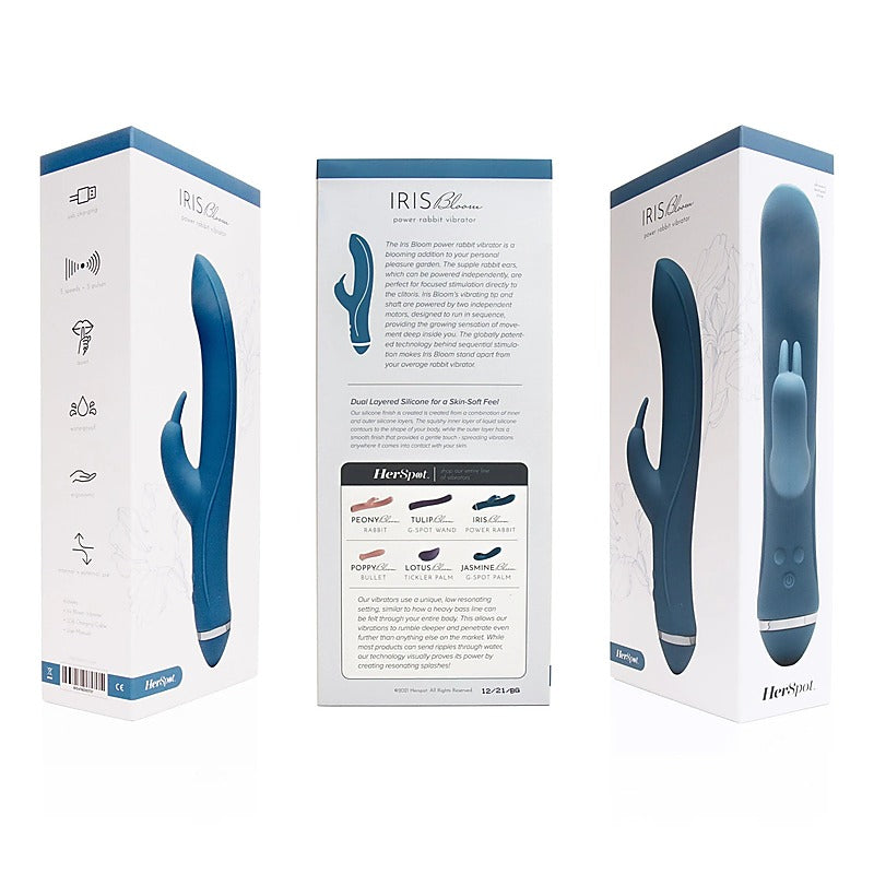 Herspot Iris Bloom Power Rabbit Vibrator by Fleshlight - Rabbit Vibrators