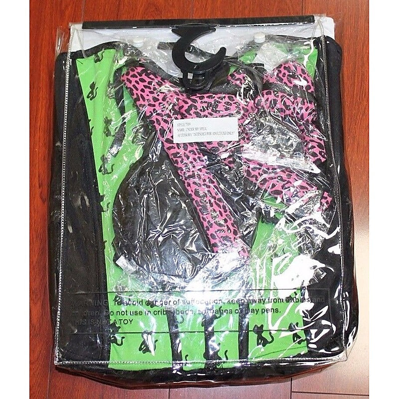 Dreamgirl Under My Spell Cat Reversible Womens Costume Witch/Black - Fancy Dress Ups