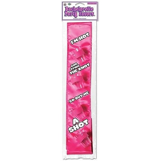 Pipedream Bachelorette Party Shot Glass Night Party Sash - Party Gifts and Novelties