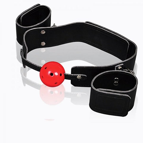 Breathable Bondage Ball Gag Restraint by RoomFun - Bondage Gags and Bits