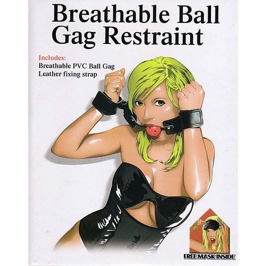 Breathable Bondage Ball Gag Restraint by RoomFun - Bondage Gags and Bits