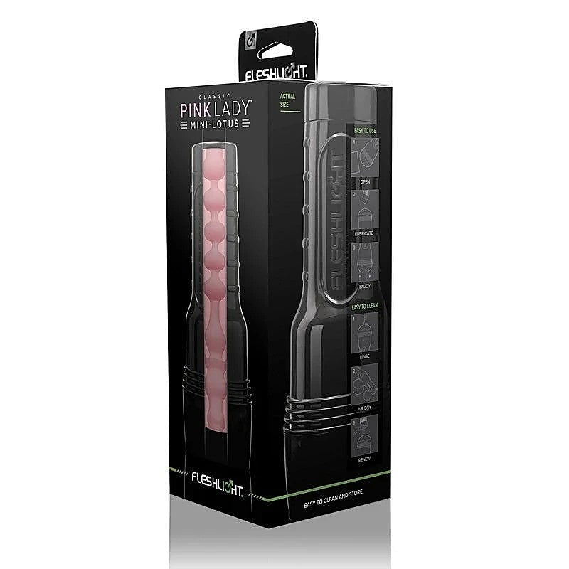 Premium Pink Lady Mini Lotus by Fleshlight - Fleshlight Male Masturbators