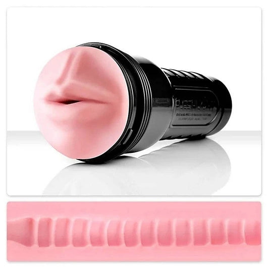 Pink Mouth Wonder Wave Men's Stroker by Fleshjack - Fleshlight Male Masturbators