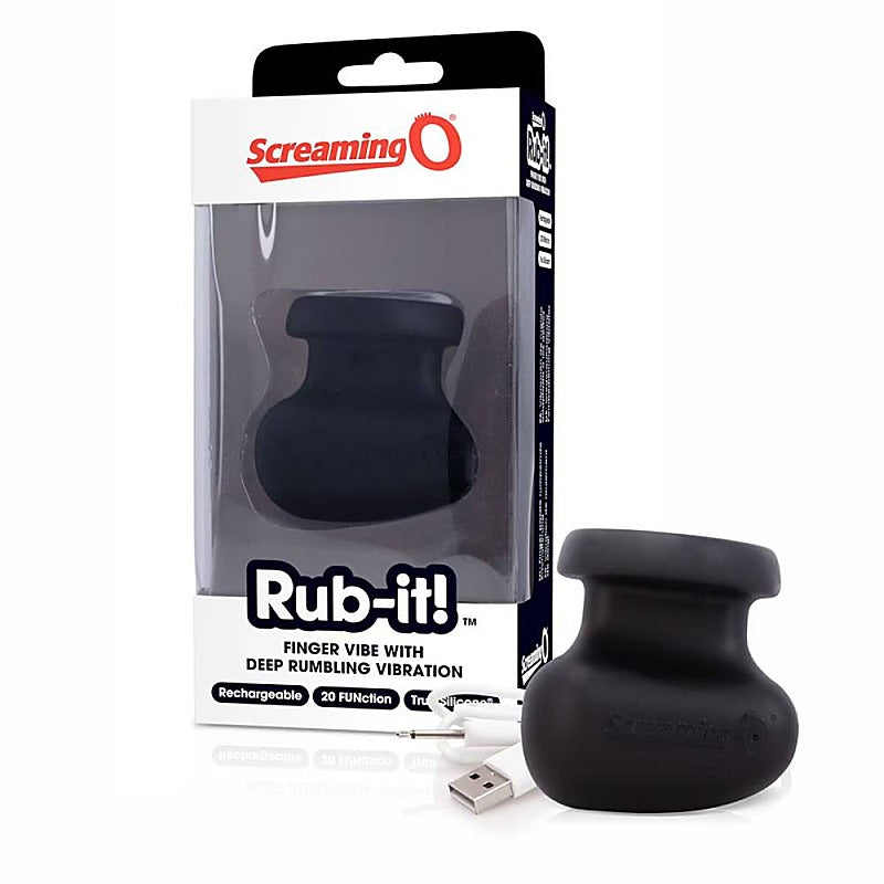 Charged Rub-it Adult Finger Massager by Screaming O - Finger and Tongue Vibrators