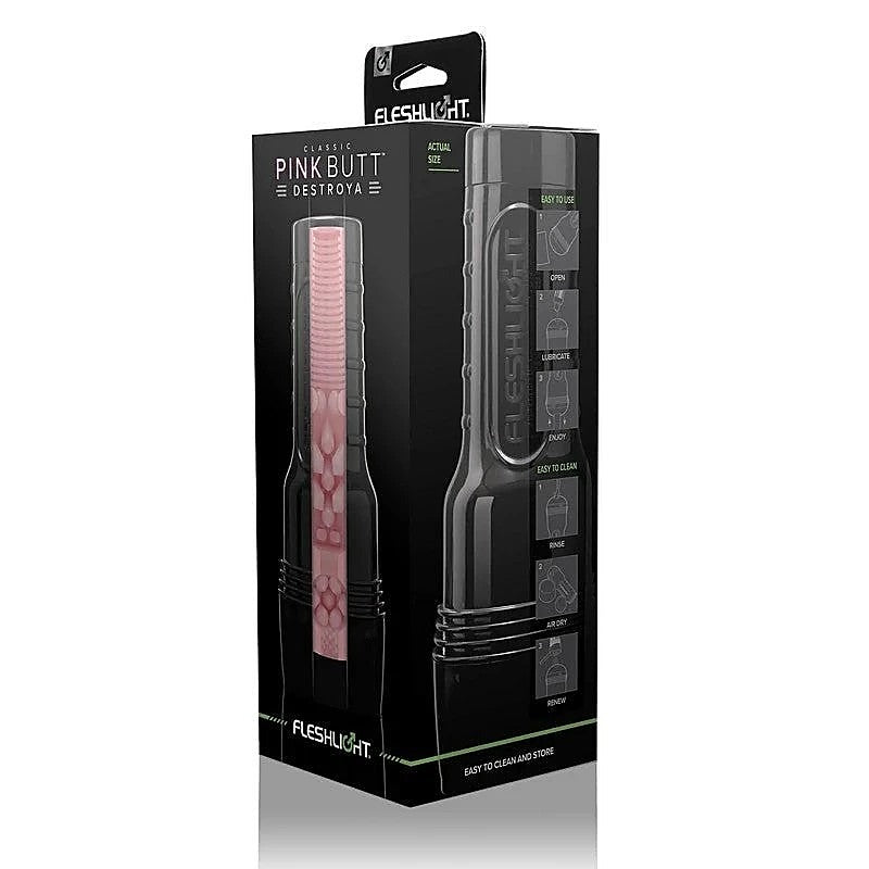 Pink Butt Destroya Male Masturbator Sleeve by Fleshlight - Fleshlight Male Masturbators