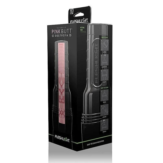 Fleshlight Pink Butt Destroya Male Masturbator Sleeve - Fleshlight Male Masturbators