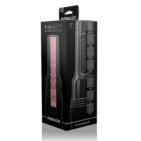 Pink Butt Destroya Male Masturbator Sleeve by Fleshlight - Fleshlight Male Masturbators