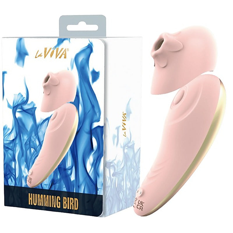 La Viva Hummingbird Tapping and Vibrating Clitoral Massager Pink - Clit Ticklers and Pulsators