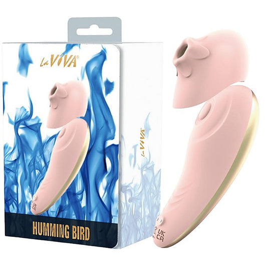 La Viva Hummingbird Tapping and Vibrating Clitoral Massager Pink - Clit Ticklers and Pulsators