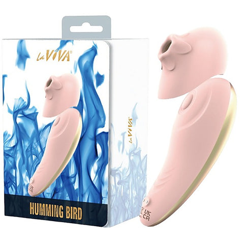 La Viva Hummingbird Tapping and Vibrating Clitoral Massager Pink - Clit Ticklers and Pulsators