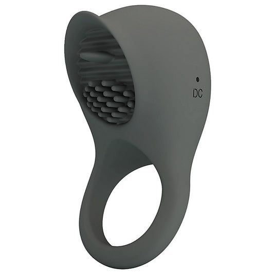 Pretty Love Nimbus 12 Function Master Vibrating Cock Ring Grey - Vibrating Cock Rings