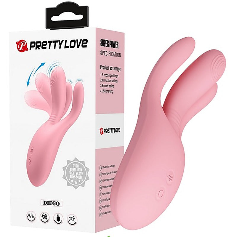 Pretty Love Diego Rechargeable 10 Function G Spot Vibrator - G-Spot Vibrators