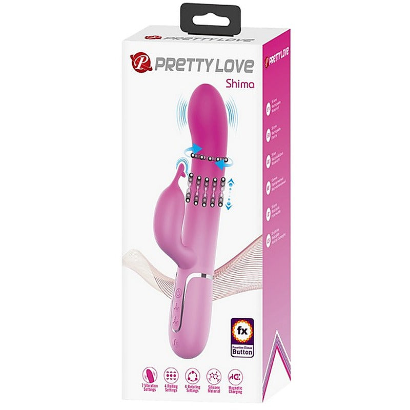 Pretty Love Shima Rechargeable 7 Function Rabbit Vibrator - Rabbit Vibrators
