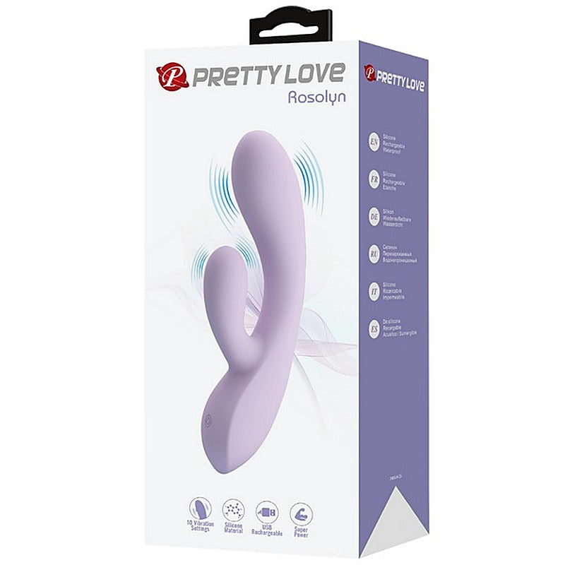 Pretty Love Rosolyn 10 Function Rechargeable Rabbit Vibrator - Rabbit Vibrators