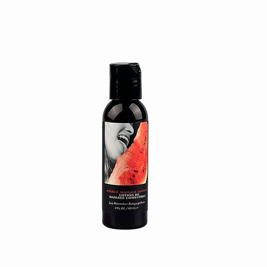 Earthly Body Edible Watermelon Flavoured Massage Lotion 60 ml - Massage Oils and Lubricants