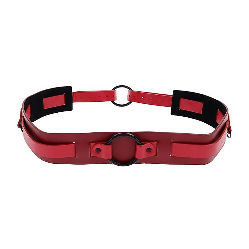 S&M Exs & Ohs Bound and Belted BDSM Collar by Sportsheets - Collars and Leads