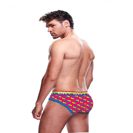 Envy Rainbow Hearts Mens Sexy Brief - Mens Briefs And Boxers