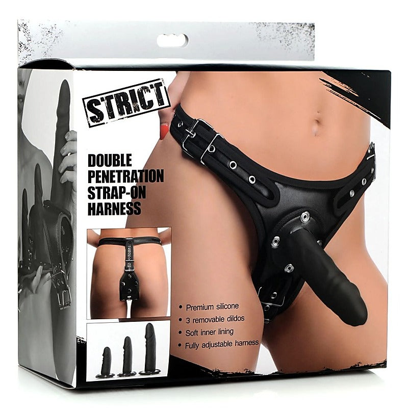 Double Penetration Strap On Harness by XR Brands - Strap On Sextoys