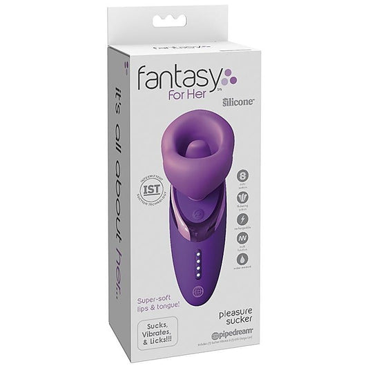 Fantasy for Her Pleasure Sucker Clitoral Vibrator Purple - Clit Ticklers and Pulsators