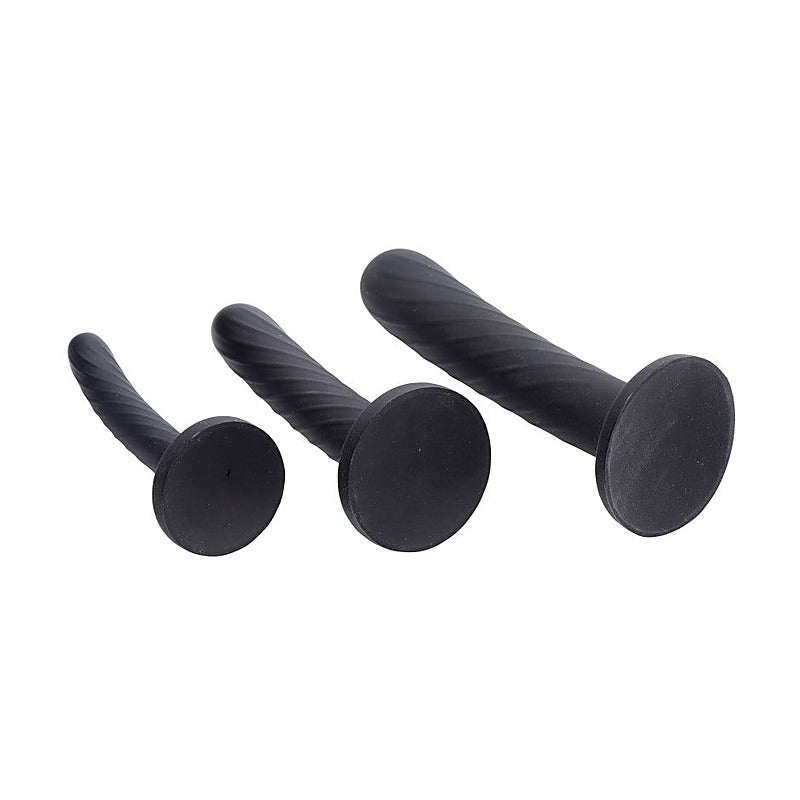 Strap U Trinity Strap On Silicone Dildo Set by XR Brands - Strap On Sextoys