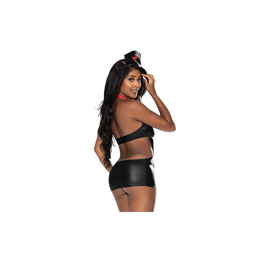 Exposed Lingerie Womens Night Nurse Costume S / M - Fancy Dress Ups