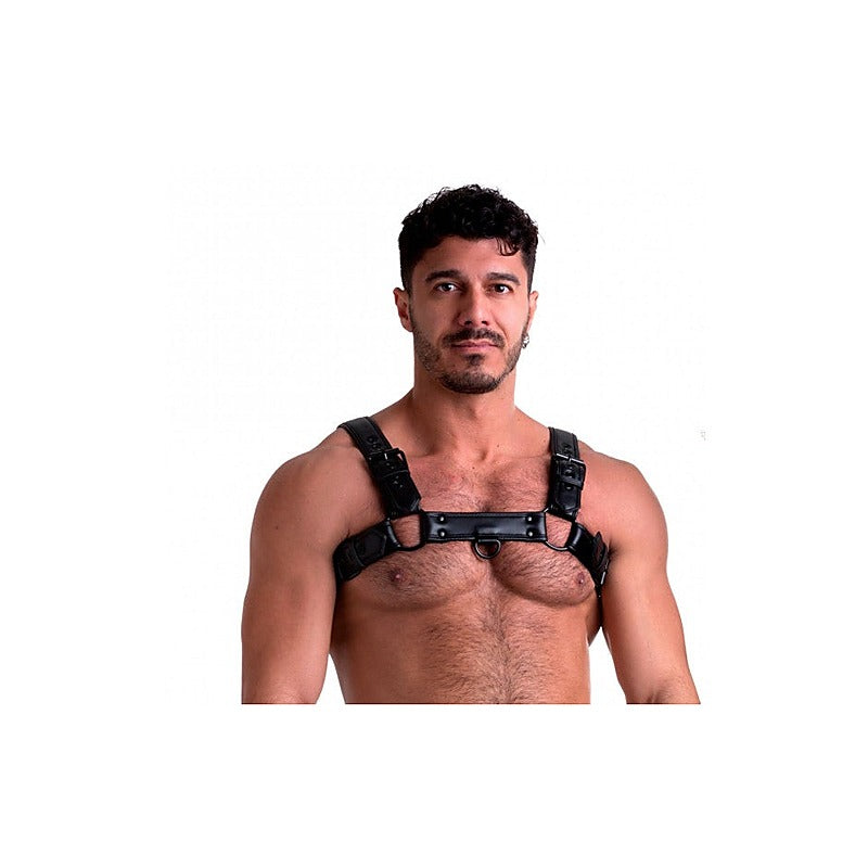 Sport Fucker Vegan Bulldog BDSM Play Harness Black - Cuffs And Restraints
