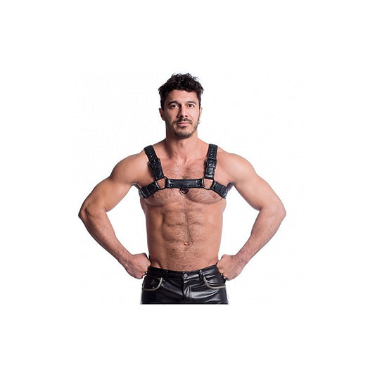 Sport Fucker Vegan Bulldog BDSM Play Harness Black - Cuffs And Restraints