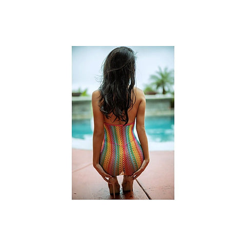 Killer Legs Vibrant Halter Infinity Womens Mini Dress - Teddies and Bodysuits