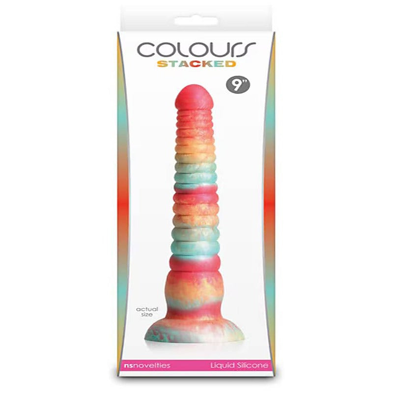 Colours Stacked 9 Inch Realistic Dildo by NS Novelties - Realistic Dildos