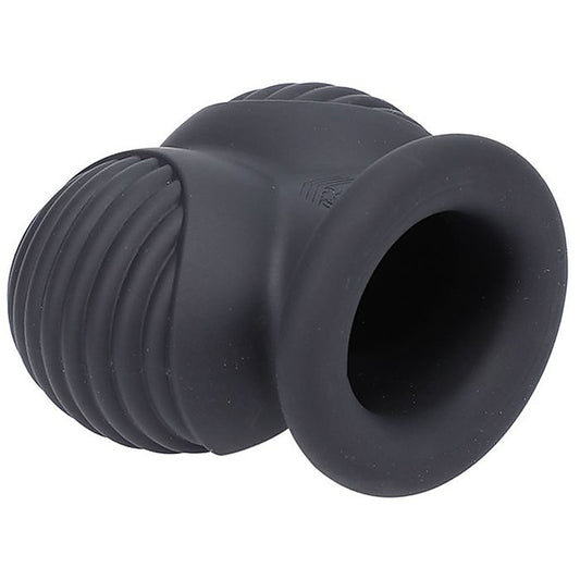 Doc Johnson Fort Troff Ball Bunker Ball Stretcher Black - Ball Stretchers and Crushers