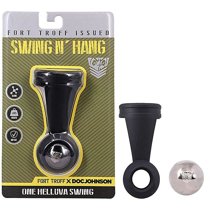 Fort Troff Swing N' Hang Weighted Ball Tugger by Doc Johnson - Ball Stretchers and Crushers
