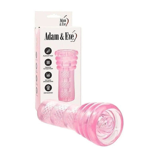 Adam & Eve SUPER HEAD HONCHO Oral Stroker Pink - Masturbators and Strokers