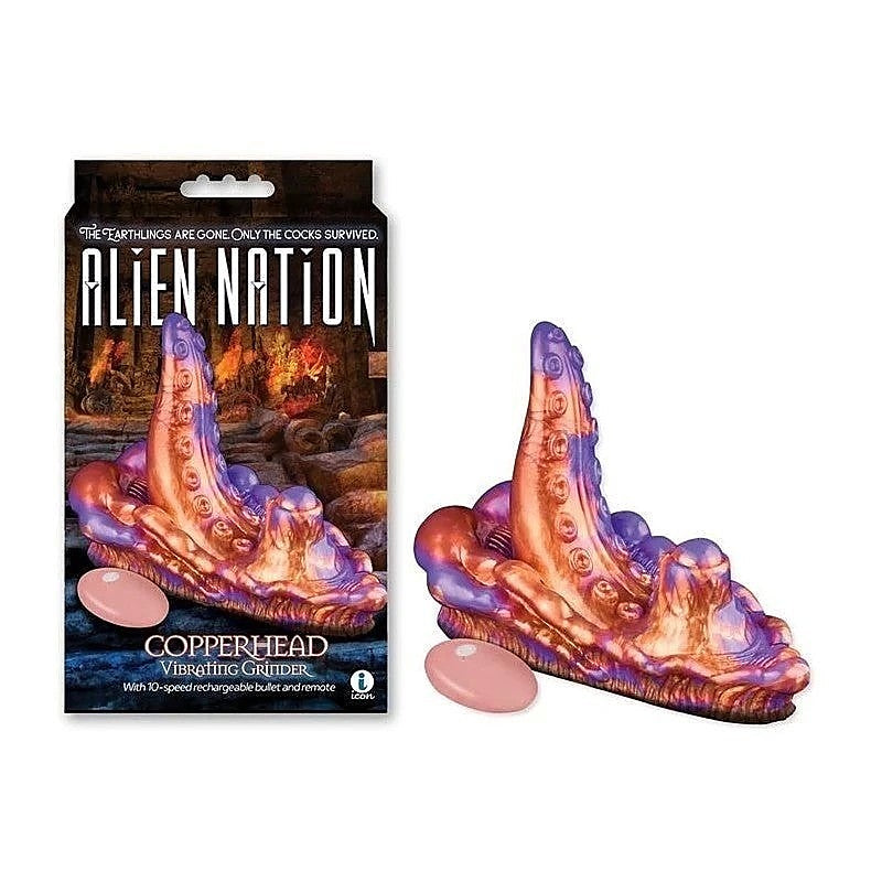 Alien Nation Copperhead Vibrating Grinder Pad by Icon Brands - Vibrating Dildos