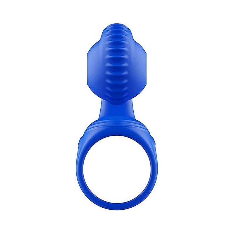 Adam & Eve ROCKIN & ROLLIN SNAIL Vibrating Couples Cage Blue - Sex Toys For Couples