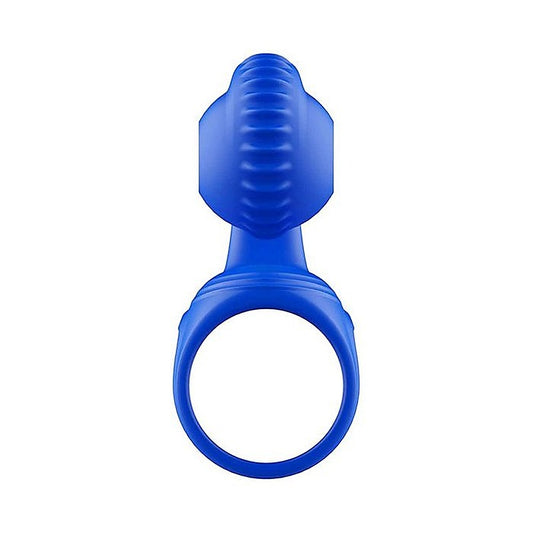 Adam & Eve ROCKIN & ROLLIN SNAIL Vibrating Couples Cage Blue - Sex Toys For Couples