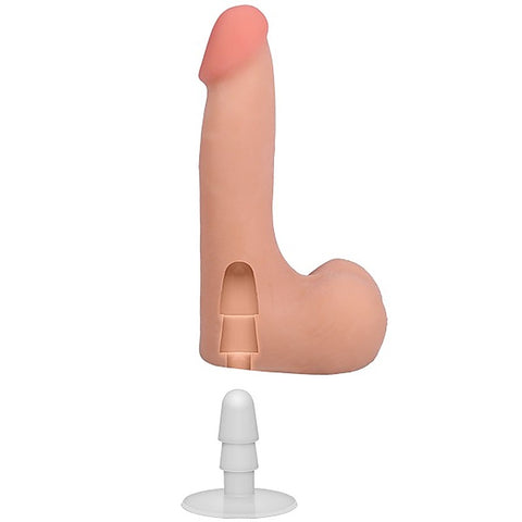 Vac-U-Lock Suction Cup 7 Inch Realistic Cock With Balls - Realistic Dildos