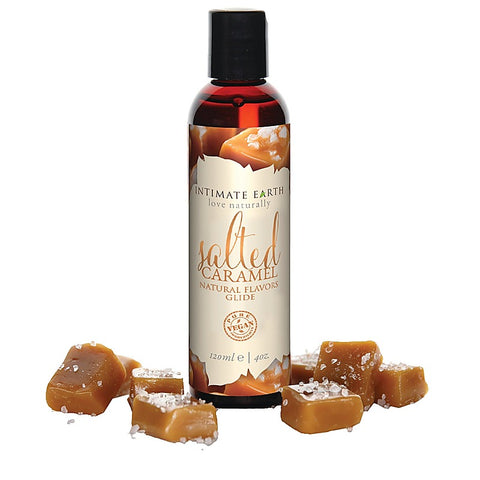 Salted Caramel Natural Flavors Glide by Intimate Earth - Water Based Lubes