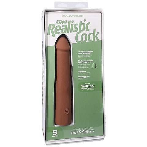 Vac-U-Lock 9 Inch Realistic Dong by Doc Johnson - Realistic Dildos