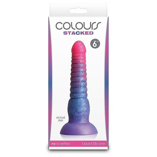 Colours Stacked 6 Inch Realistic Dildo by NS Novelties - Realistic Dildos