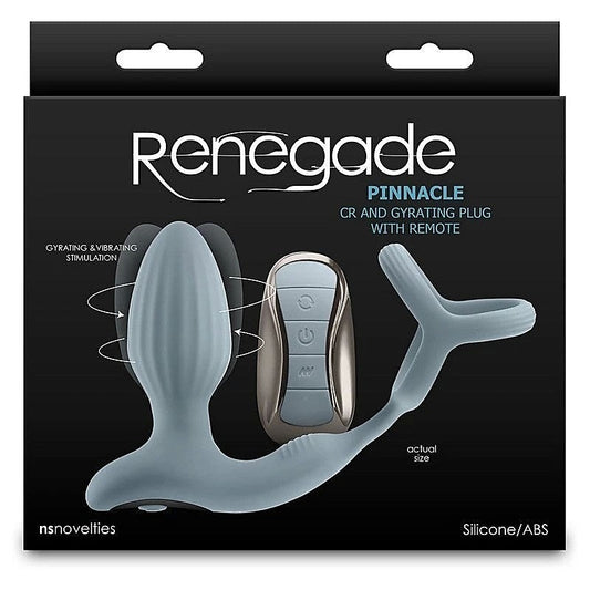 Renegade Pinnacle Vibrating Prostate Massager Gray - Prostate Sex Toys